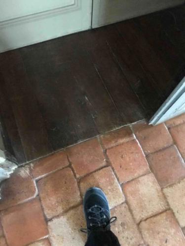 The wooden floor Sand installed outside Chopin’s door, for noise mitigation