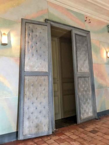 The sound-proofed doors of Chopin's bedroom at Nohant