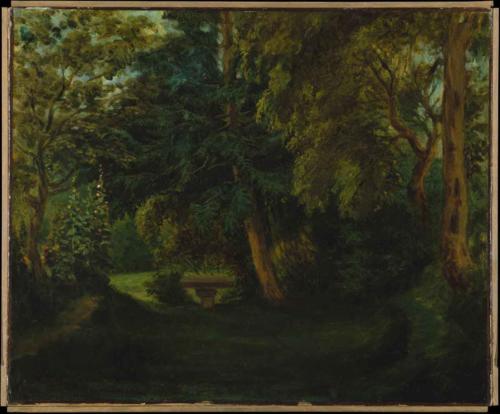 Eugène Delacroix, “George Sand’s Garden at Nohant"