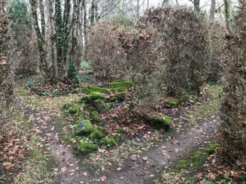 Paths and a 19th century ruin in George Sand’s garden at Nohant