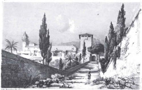 J.B. Laurens, the road to Valldemossa, from Souvenirs d’un voyage