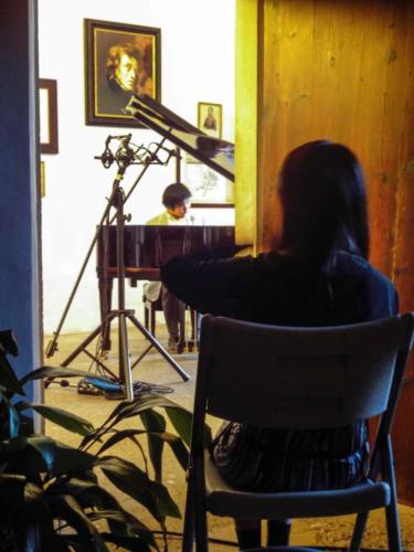 Nobuyuki Tsujii and Eugène Delacroix’s portrait of Chopin in Celda No. 4